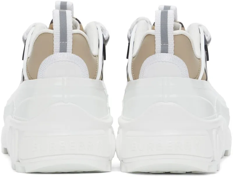 Burberry White & Beige Vintage Check Arthur Sneakers (8037254)