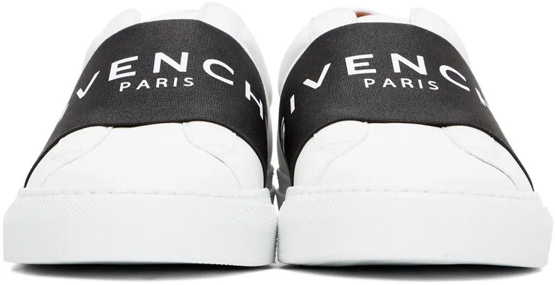 Givenchy White & Black Elastic Urban Knots Sneakers (BE0005E0DD)