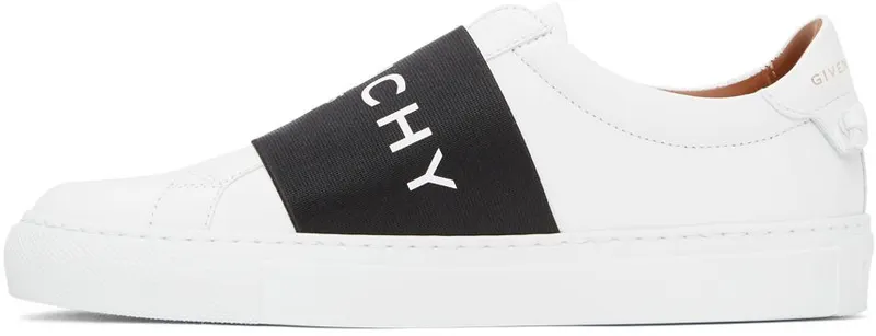 Givenchy White & Black Elastic Urban Knots Sneakers (BE0005E0DD)