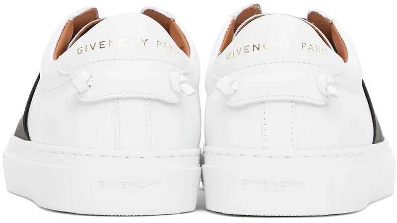 Givenchy White & Black Elastic Urban Knots Sneakers (BE0005E0DD)