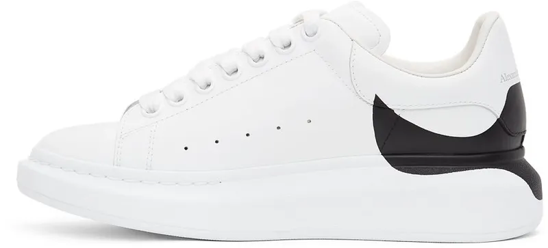 Alexander McQueen White & Black Oversized Sneakers (645863WHZ4L)