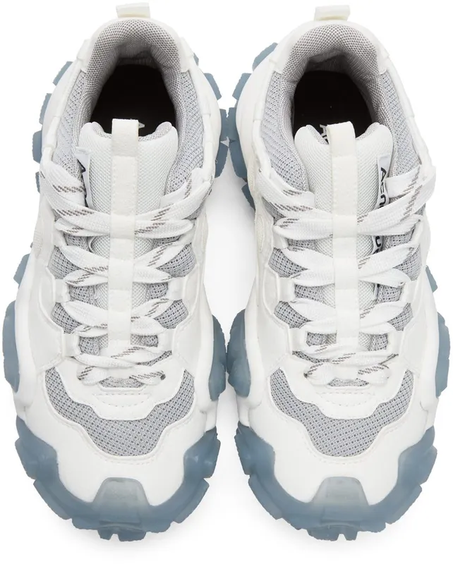 Acne Studios White & Blue Lace-Up Sneakers (AD0205-)
