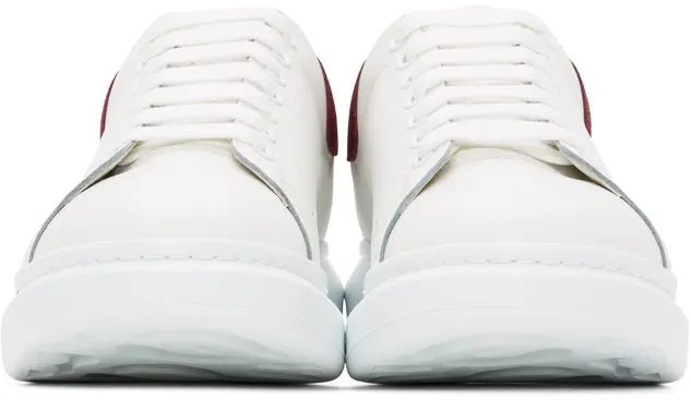 Alexander McQueen White & Red Oversized Sneakers (625162WHZ4K)