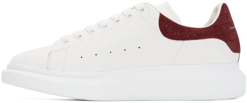 Alexander McQueen White & Red Oversized Sneakers (625162WHZ4K)