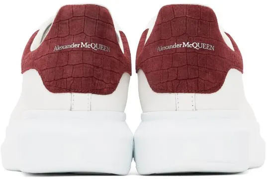 Alexander McQueen White & Red Oversized Sneakers (625162WHZ4K)