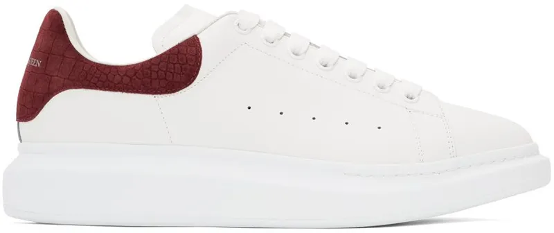 Alexander McQueen White & Red Oversized Sneakers (625162WHZ4K)