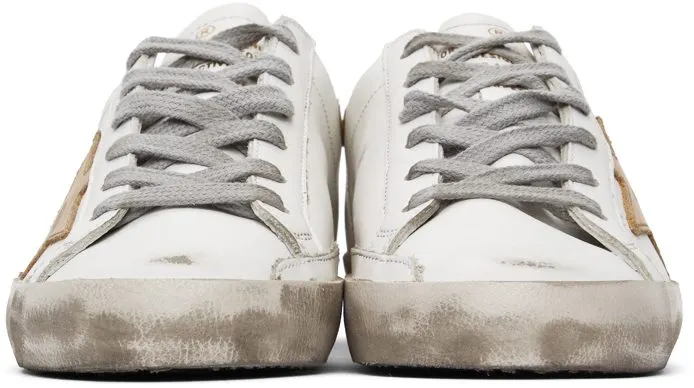 Golden Goose White & Gold Superstar Sneakers (F00102.F000662.10272)