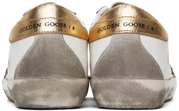 Golden Goose White & Gold Superstar Sneakers (F00102.F000662.10272)