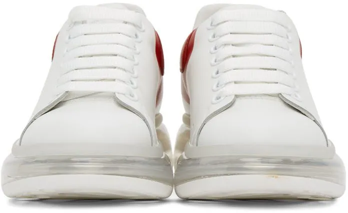 Alexander McQueen White & Red Oversized Sneakers (604233WHX99)