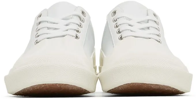 Dries Van Noten White Calfskin Low-Top Sneakers (MS27/131 QU132)