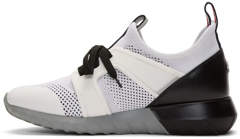 Moncler White Emilien Sneakers (E209A 10141 00 02S0Q)