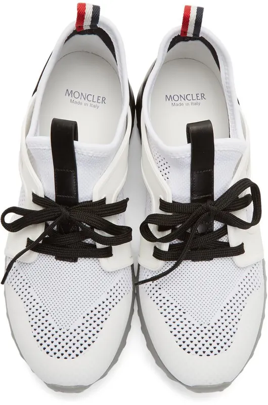 Moncler White Emilien Sneakers (E209A 10141 00 02S0Q)