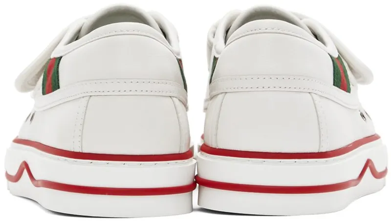 Gucci White ‘Gucci Tennis 1977’ Sneakers (694741 17L10)