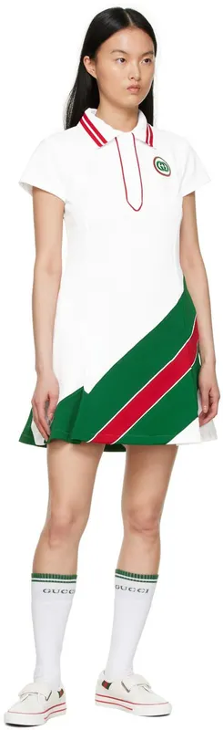 Gucci White ‘Gucci Tennis 1977’ Sneakers (694741 17L10)