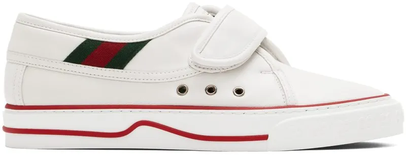 Gucci White ‘Gucci Tennis 1977’ Sneakers (694744 17L10)