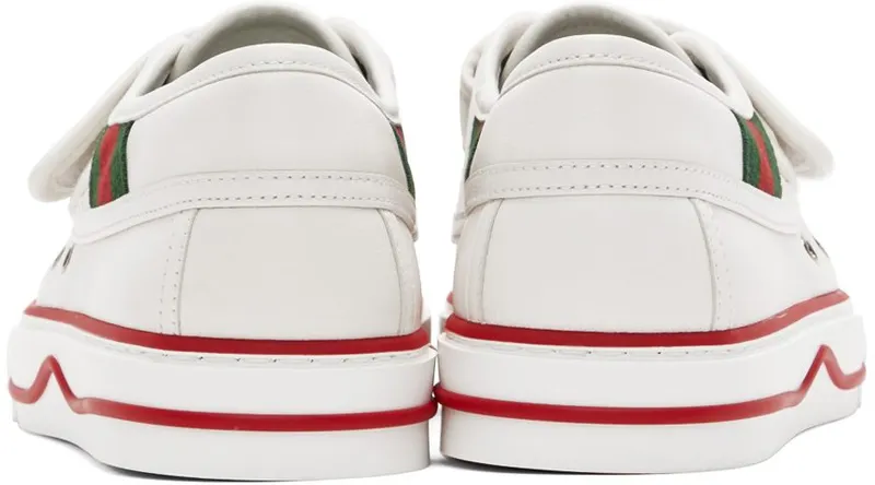 Gucci White ‘Gucci Tennis 1977’ Sneakers (694744 17L10)