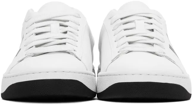 Kenzo White K-Logo Kourt Sneakers (FA62SN170L50)