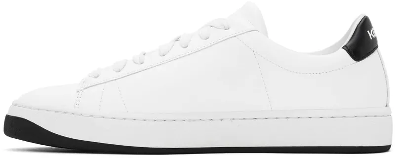 Kenzo White K-Logo Kourt Sneakers (FA62SN170L50)