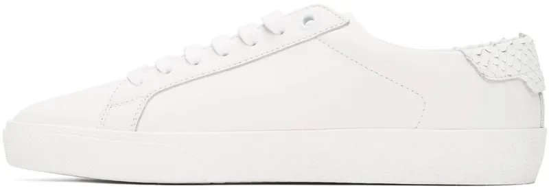 Saint Laurent White Python Court Classic Sneakers (640670 0ZS11)