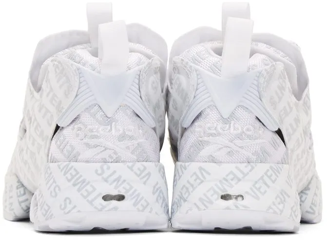 VETEMENTS White Reebok Classics Edition Logo Emoji Instapump Fury Sneakers (CN3765)
