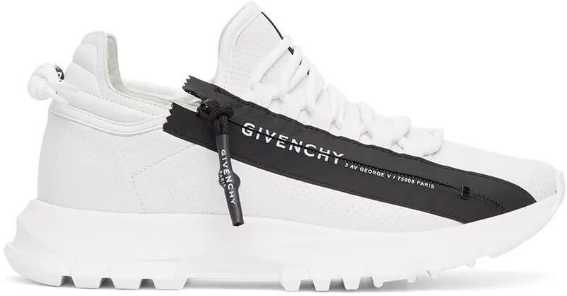 Givenchy Black Spectre Zip Low Sneakers (BH003MH0NJ)