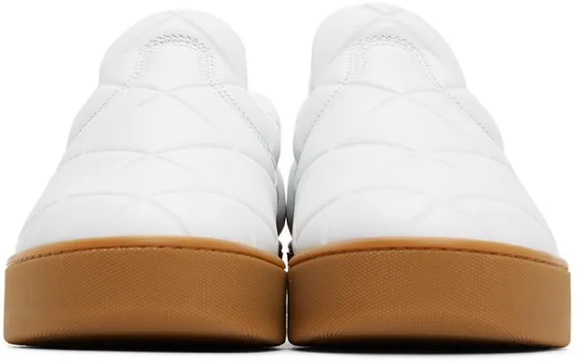 Bottega Veneta White ‘The Quilt’ Sneakers (639736 – V02X0)