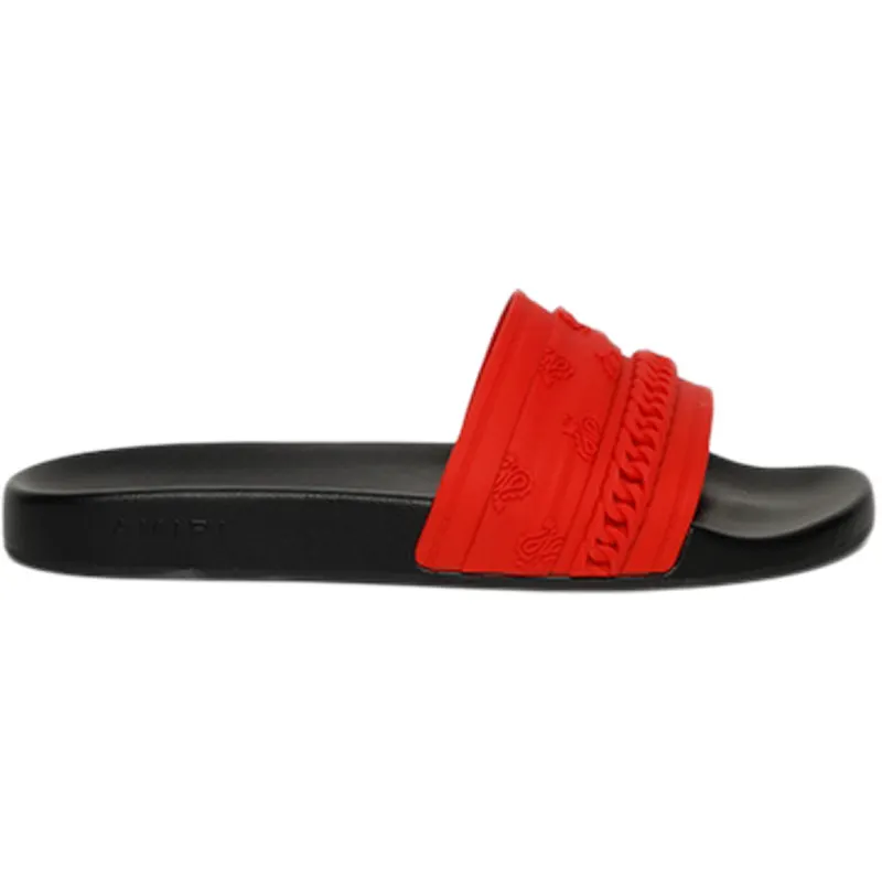AMIRI Pool Slide Bandana Chain Red Black (MFF002-009)