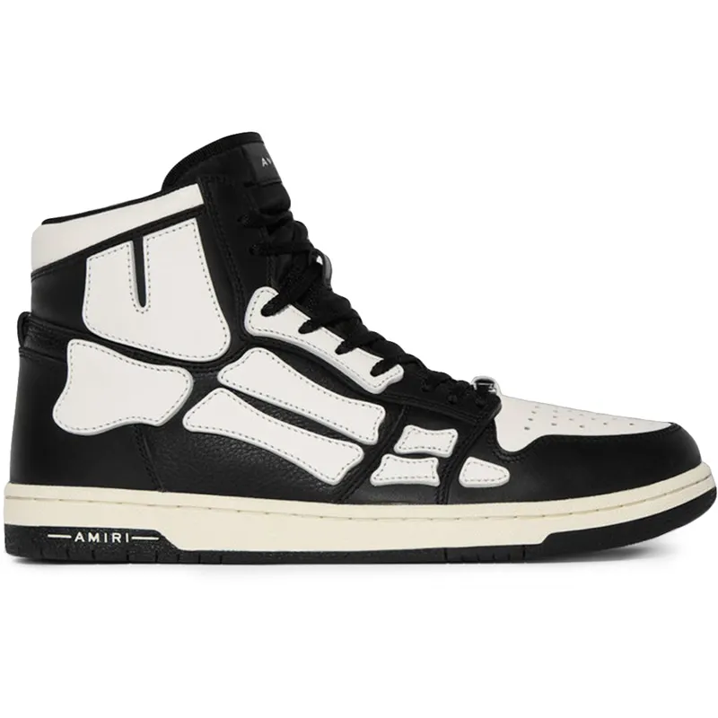 AMIRI Skel Top Hi Black Black White (PS22MFS002004)