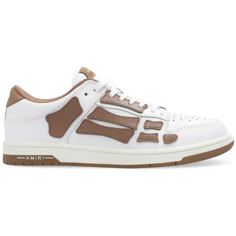 AMIRI Skel Top Low White Brown White (SS22MFS003-126)