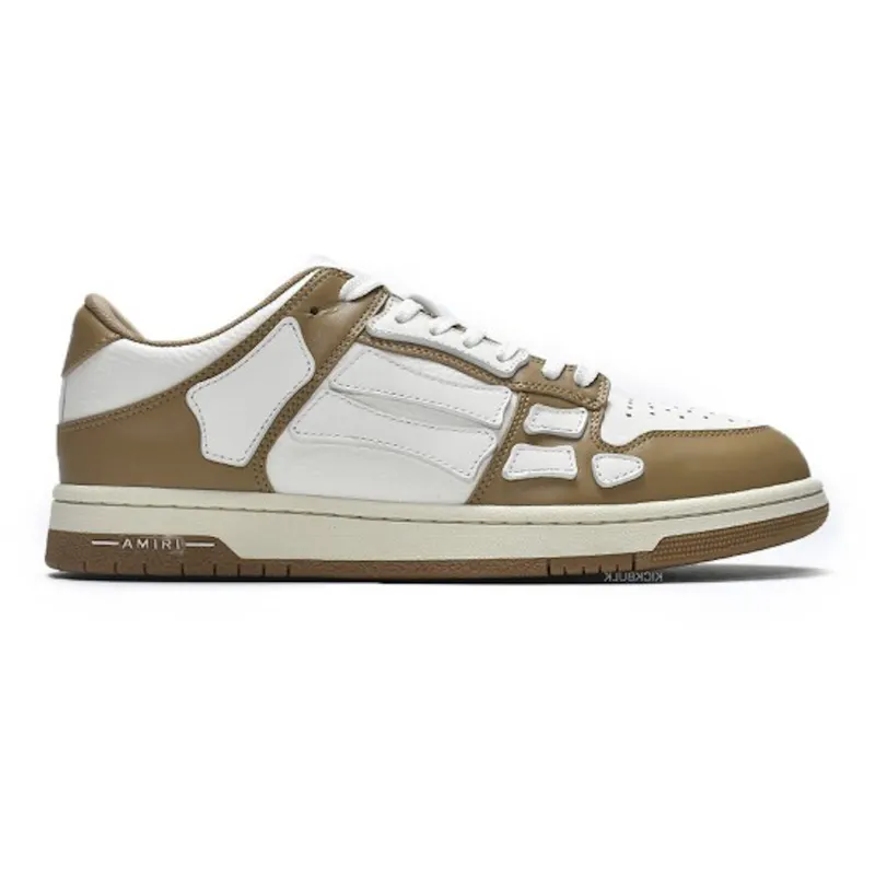 AMIRI Skel Top Low White Brown (MFS003-281)