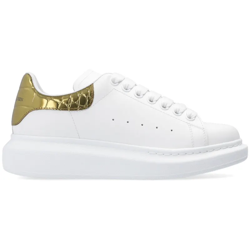 Alexander McQueen Oversized Gold Crocodile (W) (553770 WHYBQ 9075)
