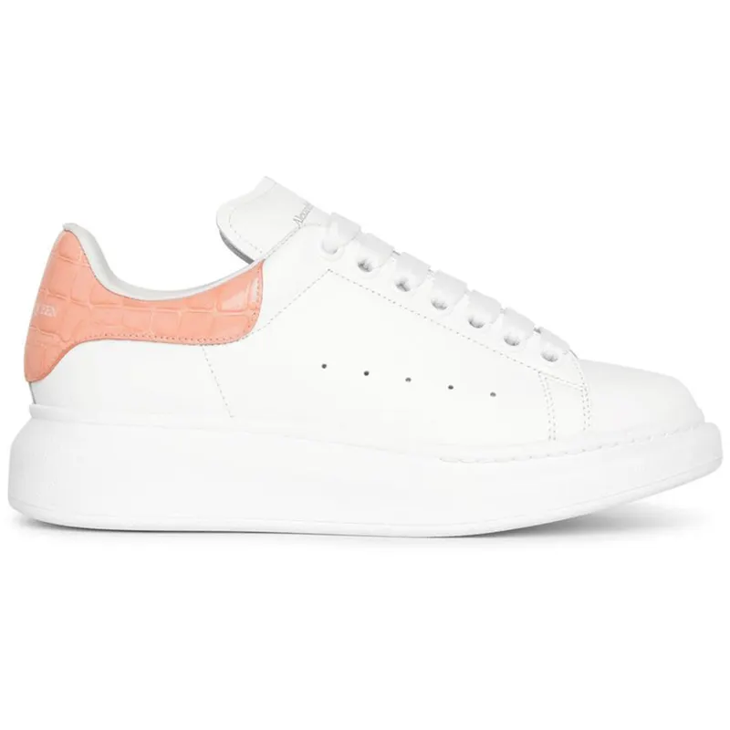 Alexander McQueen Oversized Patent Pink Embossed Croco (W) (553770WIAF89414)