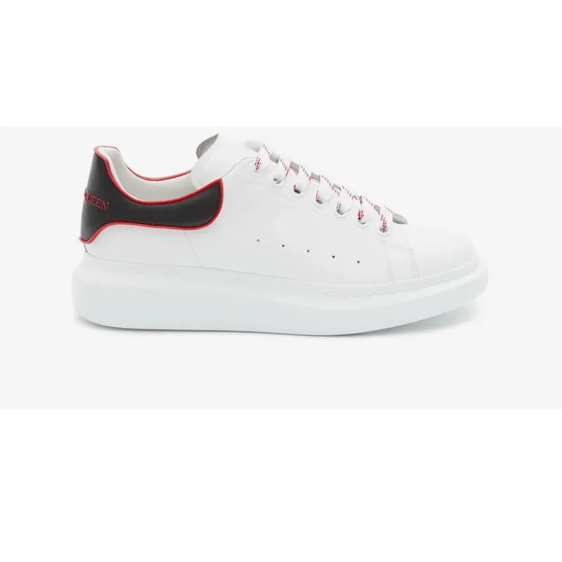 Alexander McQueen Oversized White Black Red Outline (625156WHXMT9183)