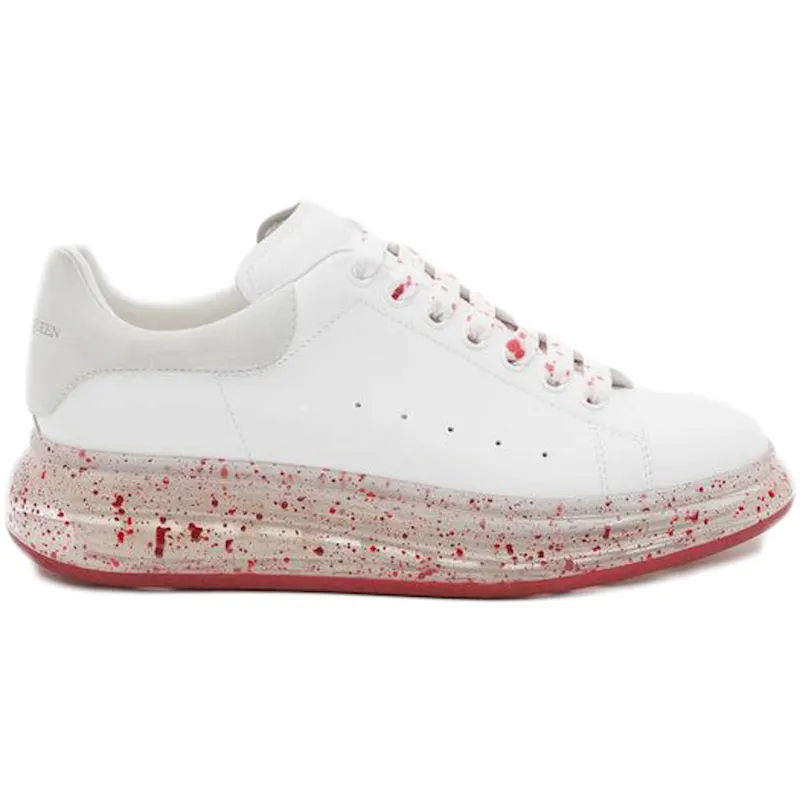 Alexander McQueen Oversized White Splatter Red (625174WHYBB9175)