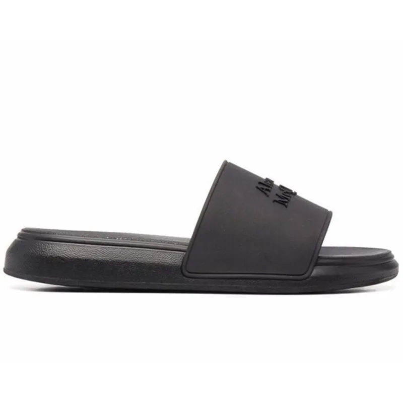 Alexander McQueen Pool Slide Black FW21 (663564W4QS01000)