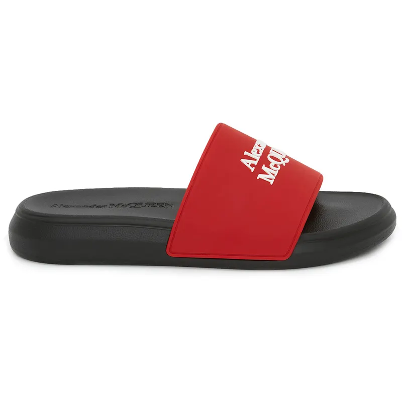 Alexander McQueen Pool Slide Lust Red White (663564W4QS06487)