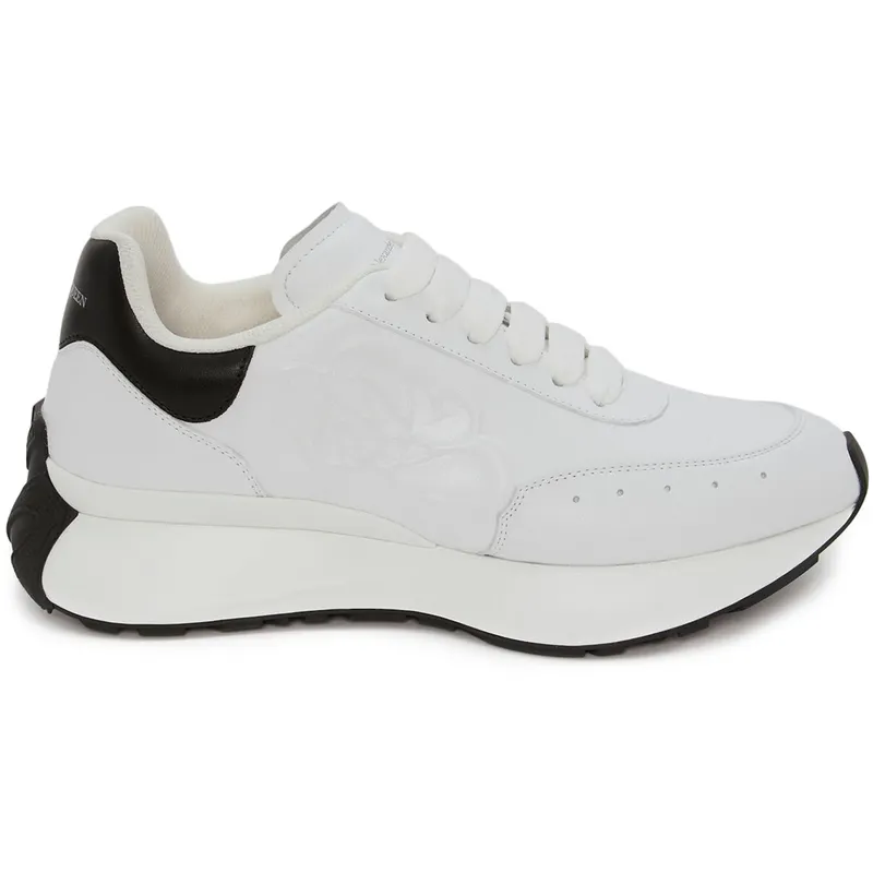 Alexander McQueen Sprint Runner White Black (W) (687995WIC939061)