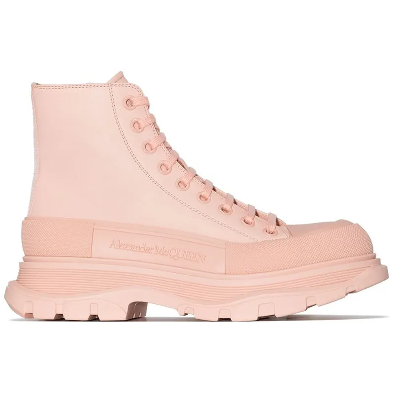 Alexander McQueen Tread Slick Boot Pink Leather (W) (633900WHZ627129)