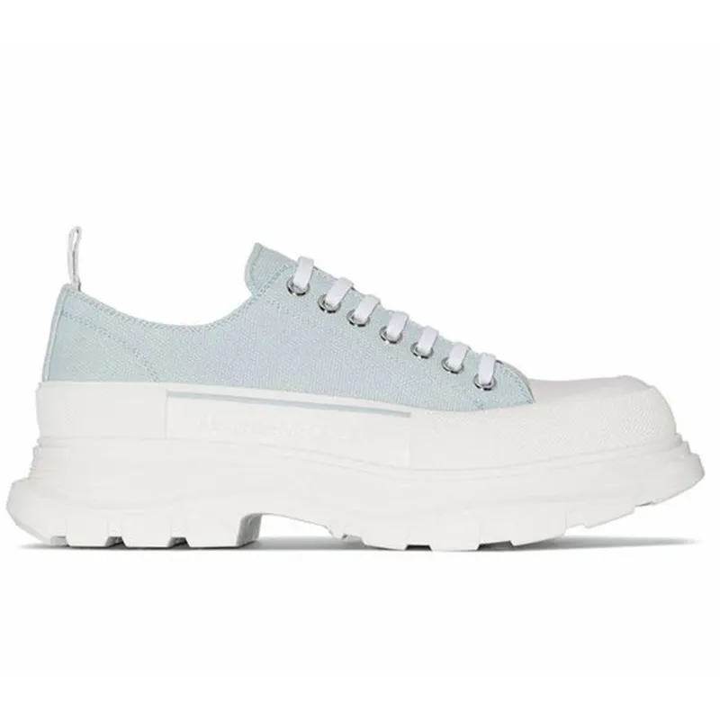 Alexander McQueen Tread Slick Low Lace Up Light Blue White (604257W4SX14530)