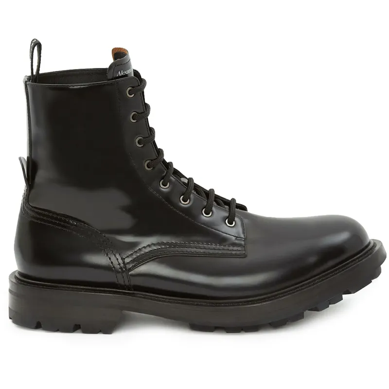 Alexander McQueen Worker Boot Black (651621WHZ801000)