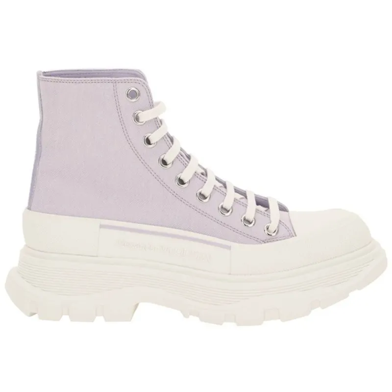 Alexander McQueen Tread High Top Purple Canvas (W) (697080W4T31)