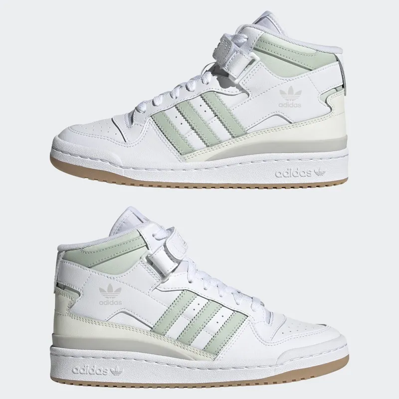 adidas Forum Mid Cloud White / Linen Green / Gum (GX4578)