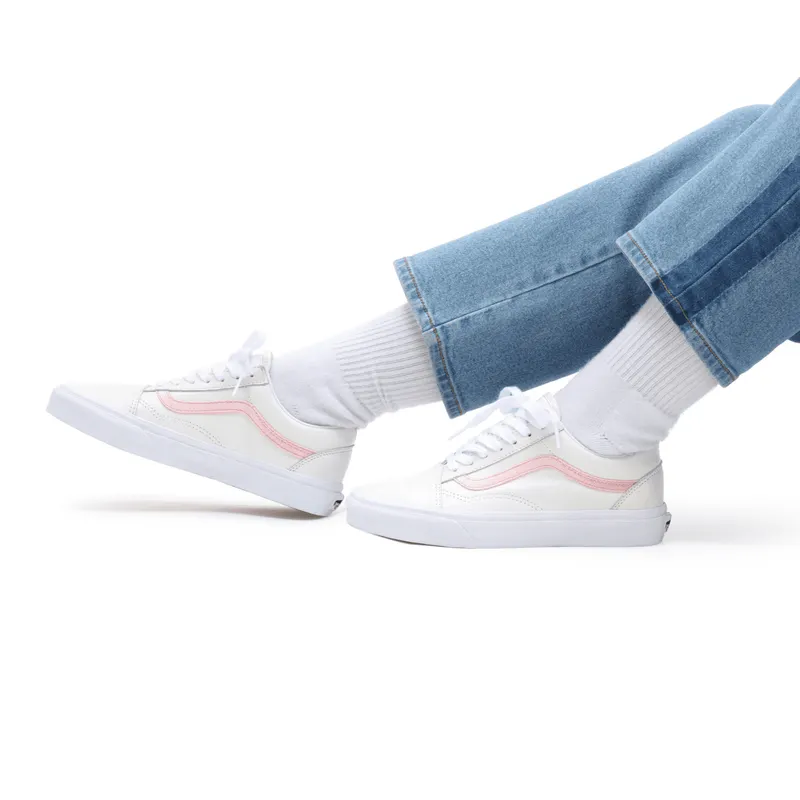 VANS Velvet Sidestripe Old Skool Wit (VN0A38G19XL)