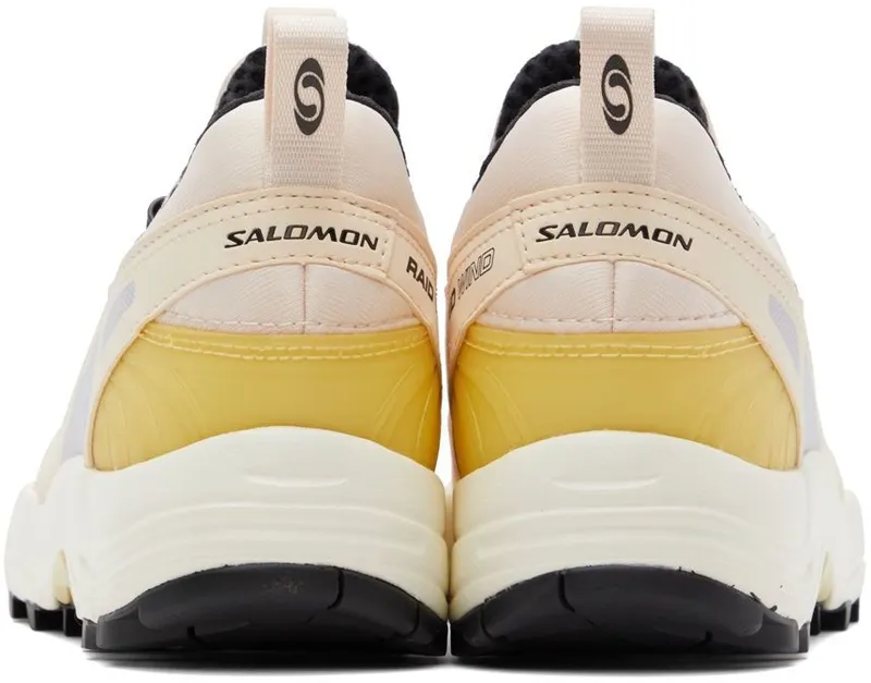 Salomon Beige & Blue Raid Wind Sneakers (415907)