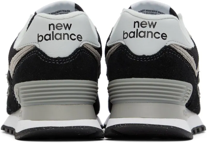 New Balance Black 574 Sneakers (WL574EVB)