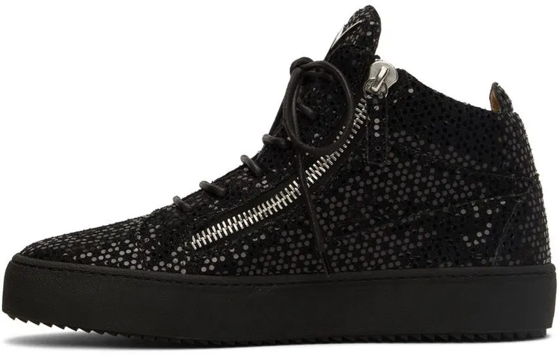 Giuseppe Zanotti Black & Gold Kriss Sneakers (RU20010-X1374)