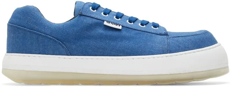 Dunhill Black Canvas Court Low Sneakers (DU22F1346ST)