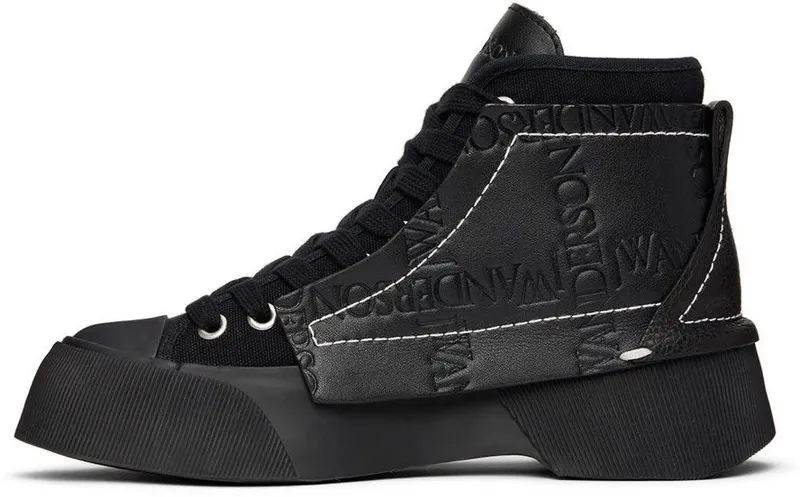 JW Anderson Black Chunky High-Top Sneakers (ANW37000A 15028)