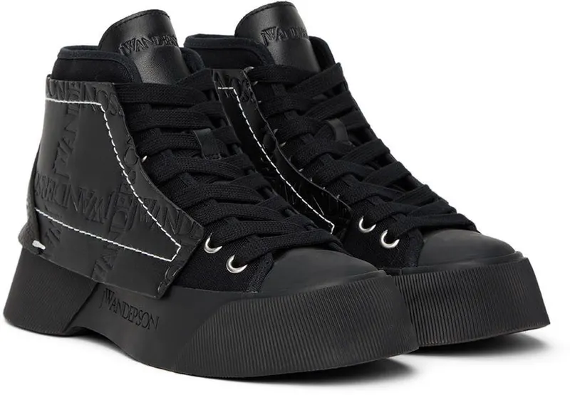 JW Anderson Black Chunky High-Top Sneakers (ANW37000A 15028)