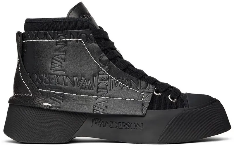 JW Anderson Black Chunky High-Top Sneakers (ANW37000A 15028)